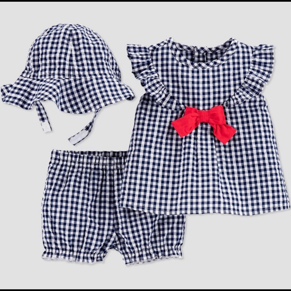 Top & bottom set with hat.